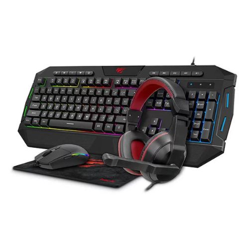 COMBO CLAVIER MOUSE CASQUE PAD HAVIT KB4236CM